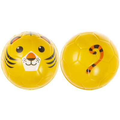 4863 WILD ANIMAL PU BALL M,SELFVENDING 100MM