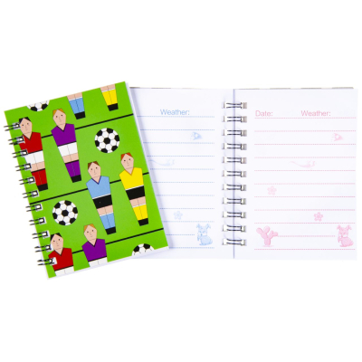 6281 FOOTBALL NOTEBOOK  SPIRAL 4ASS