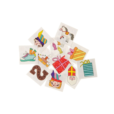 8491 12PCS TATTOO, SINTERKLAAS