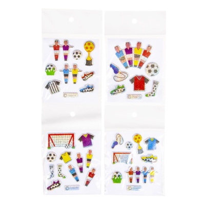 9744 4ASS SHINY STICKERS FOOTBALL