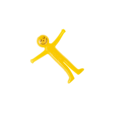 9603 STRETCHY SMILE FACE FIGURE S, YELLOW ONLY