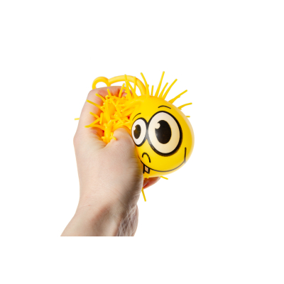 8389 PUFFER BALL W EMOTION FACES 10CM