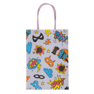 7436 PAPER GIFT BAG, SUPERHERO °°°