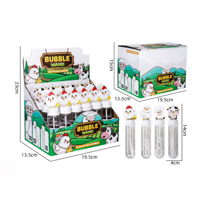 4156 FARM ANIMAL BUBBLE STICK MINI