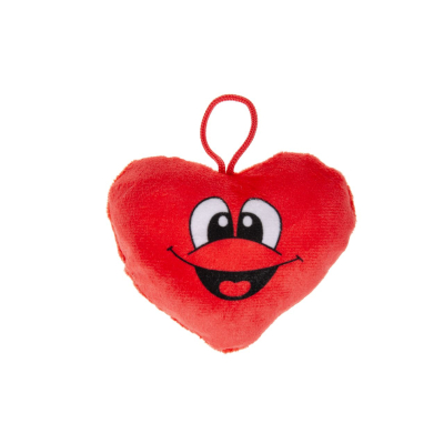 1713 PLUSH, SUPER SOFT, LAUGHING HEART 4ASS