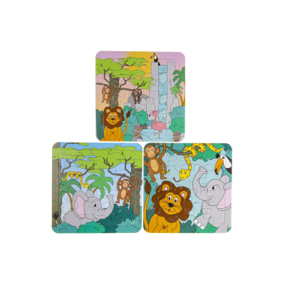 7362 PAPER PUZZLE WILD ANIMALS 2ASS PPH
