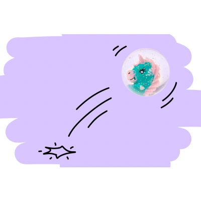 8623 BOUNCING BALL UNICORN 45MM