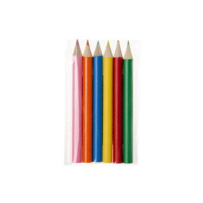 6044 COL PENCILS GIRL 6PCS ROUND PP