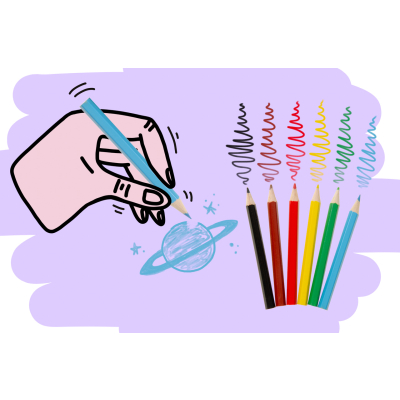 6066 COL PENCILS 6PCS SHORT SPACE