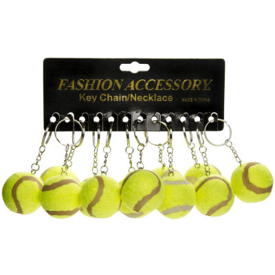 9889 KEYCHAIN TENNISBALL MINI YELLOW
