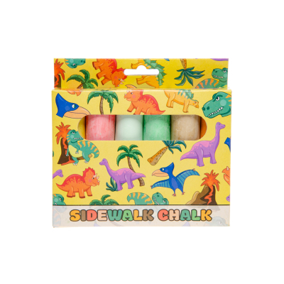 6380 6PCS SIDEWALK CHALK DINOSAUR