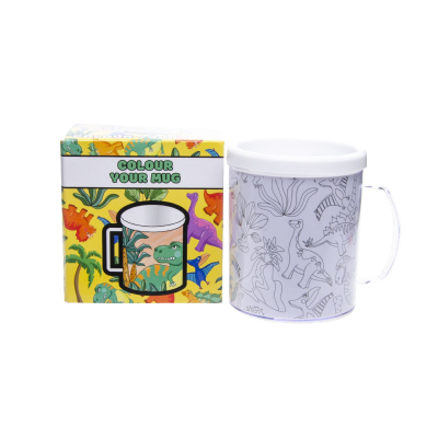 8207 COLOR YR OWN MUG DINOSAUR