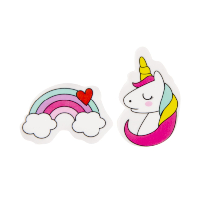 6458 ERASER UNICORN/RAINBOW