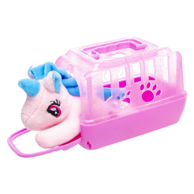 1862 PLUSH UNICORN W CAGE