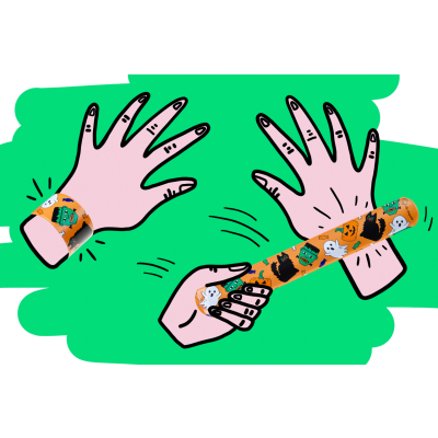 4295 SLAP BRACELET HALLOWEEN °°°°