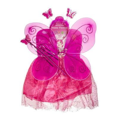 0633 WINGS & SKIRT W STAFF & TIARA