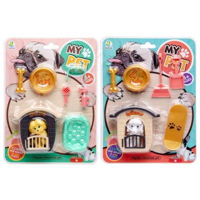 1337 DOG IN CAGE W ACCESSOIRES BC