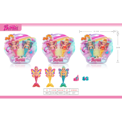 1151 2PCS MERMAID W WINGS & ACCESSOIRES BC