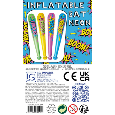 4752 INFLATABLE BAT HERO  'BOOM'