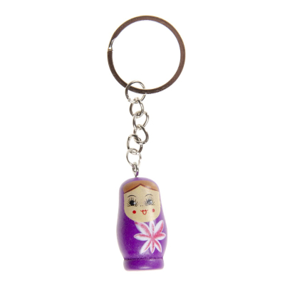 9975 KEYCHAIN WOODEN MATRYOSHKA DOLL