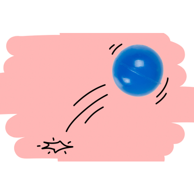 8630 BOUNCING BALL NEON 32MM