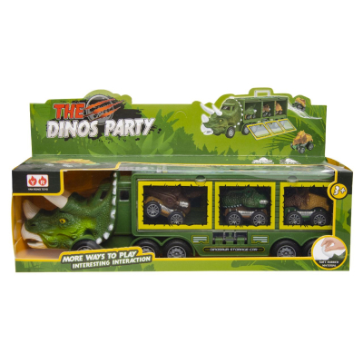 9494 DINOTRUCK W 3 DINO CARS INSIDE
