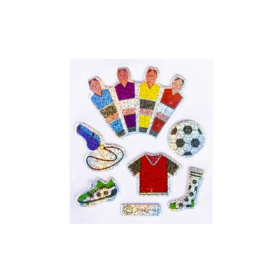 9744 4ASS SHINY STICKERS FOOTBALL