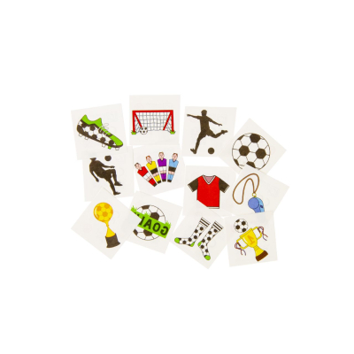 8486 12PCS TATTOO, FOOTBALL DB