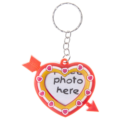 9976 KEYCHAIN PHOTO FRAME HEART SHAPE °