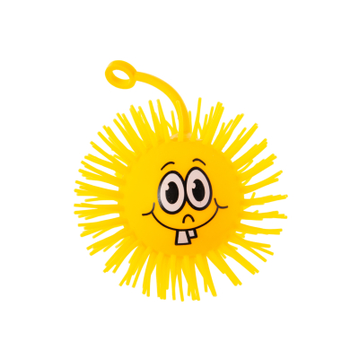 8389 PUFFER BALL W EMOTION FACES 10CM