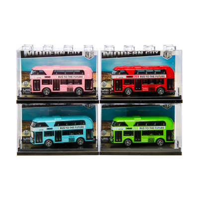 3047 DIECAST DOUBLE-DECKER BUS PULL BACK