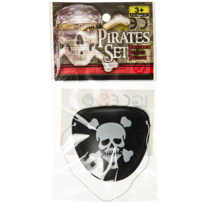 2676 PIRATE SET EYEPATCH 1PC BAG