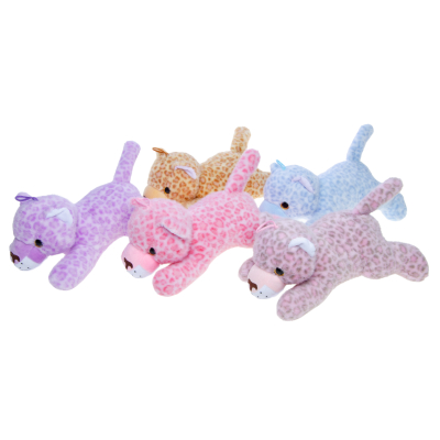 1970 PLUSH, LYING LEOPARD W BEANS