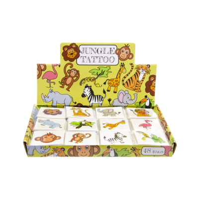 8480 12PCS TATTOO, WILD ANIMALS, DB