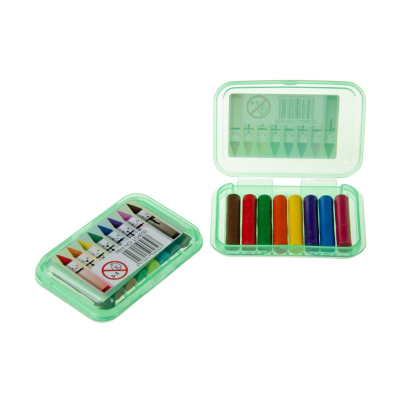 6032 8PCS MINI WAX CRAYON IN CASE °°°°