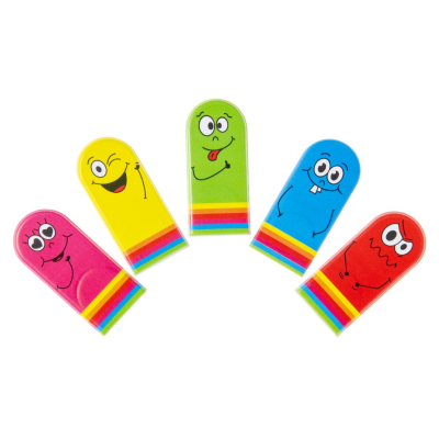 6114 1PC FINGERPUPPET EMOTION FACES