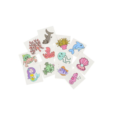 8482 12PCS TATTOO, SEA ANIMALS, DB