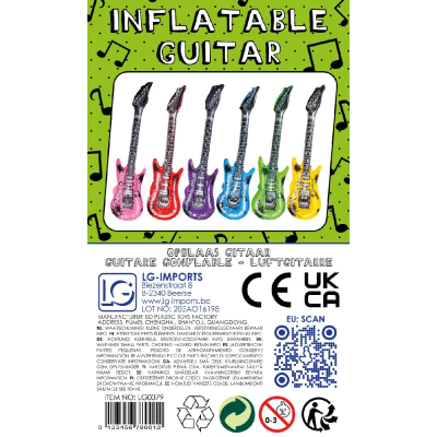 4708 INFLATABLE GUITAR L
