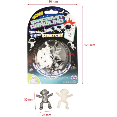 9215 12PCS STICKY ASTRONAUT CRAWLERS BC