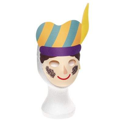 9683 SINTERKLAAS MASK IN FOAM, 3ASS