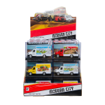 3052 DIECAST DELIVERY FOOD TRUCK PULL BACK