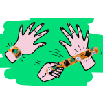 4295 SLAP BRACELET HALLOWEEN °°°°