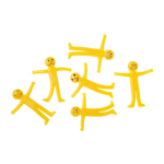 9603 STRETCHY SMILE FACE FIGURE S, YELLOW ONLY