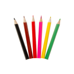 6071 COL PENCILS 6PCS SHORT FARM ANIMALS