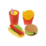 6101 ERASER FAST FOOD 4PCS