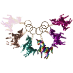9807 KEYCHAIN SEQUIN UNICORN
