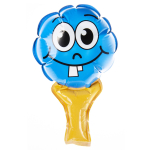 8436 SELF INFLATABLE EMOTION FACE FOIL BALLOON °°°