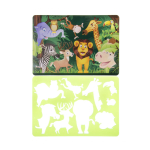 6533 STENCIL SET WILD ANIMALS