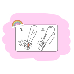8433 SELF INFLATABLE UNICORN FOIL BALLOON °°°