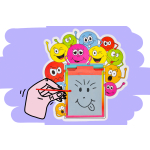 6754 MAGIC SLATE EMOTION FACES